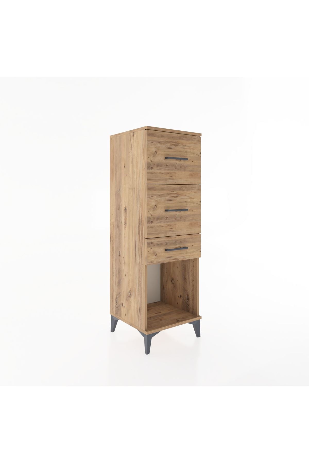 Hyperion Dolap 3 Çekmeceli 44x44x134 Çam-Çam