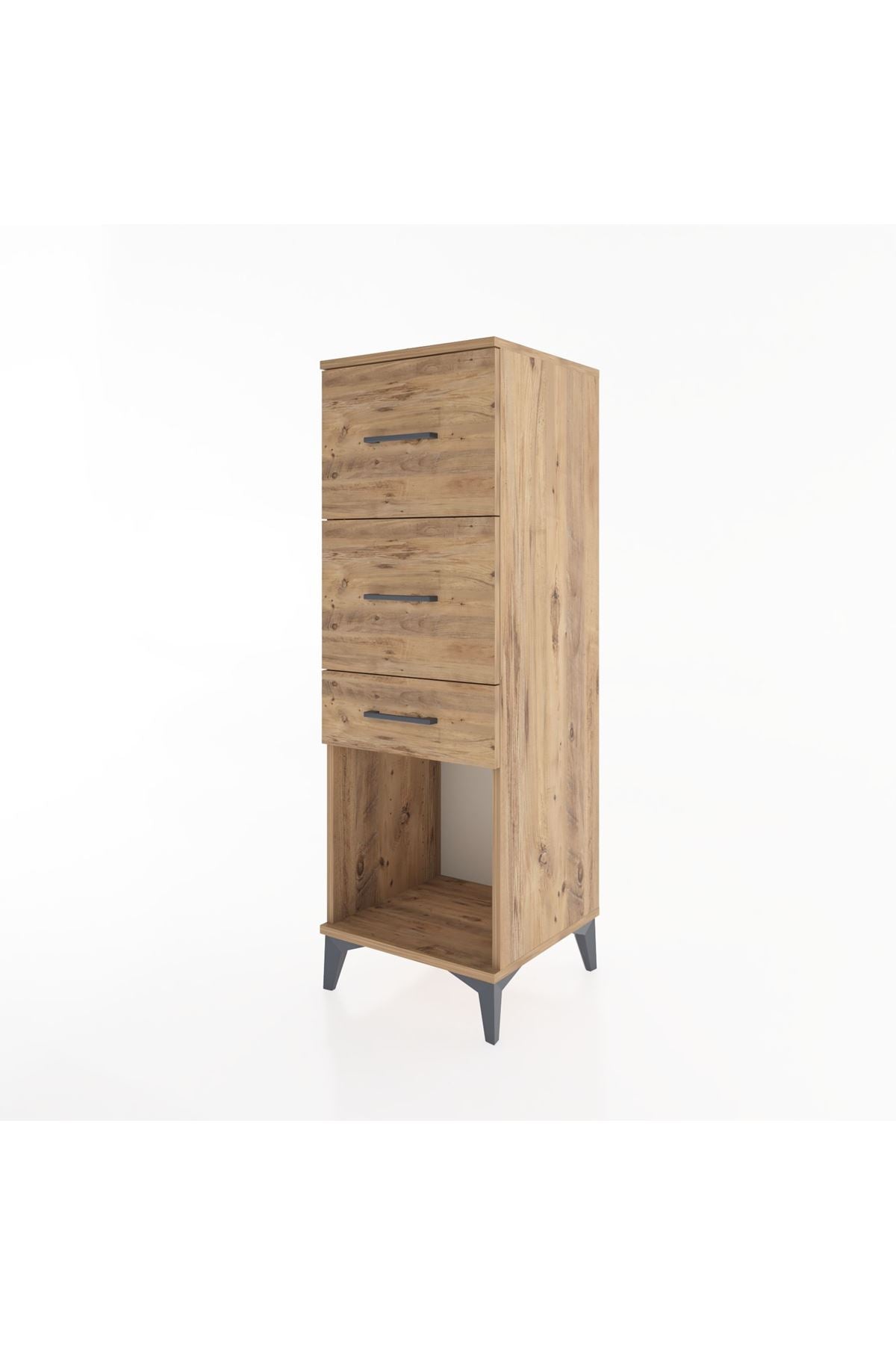 Hyperion Dolap 3 Çekmeceli 44x44x134 Çam-Çam