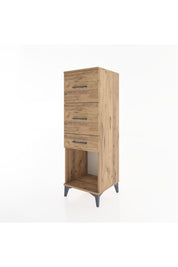 Hyperion Dolap 3 Çekmeceli 44x44x134 Çam-Çam