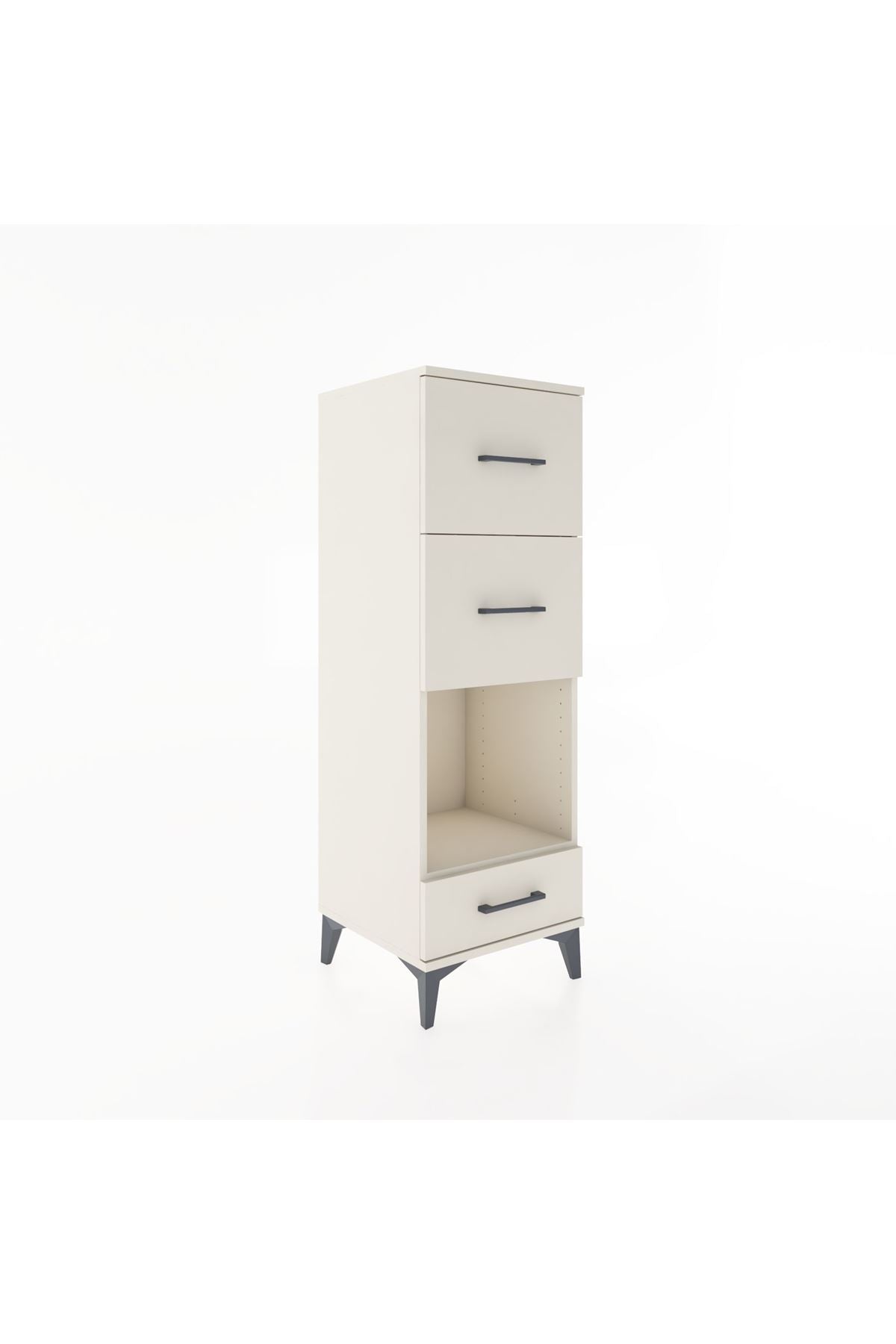 Hyperion Dolap Tek Raflı 3 Çekmeceli 44x44x134 - S49M038V1B