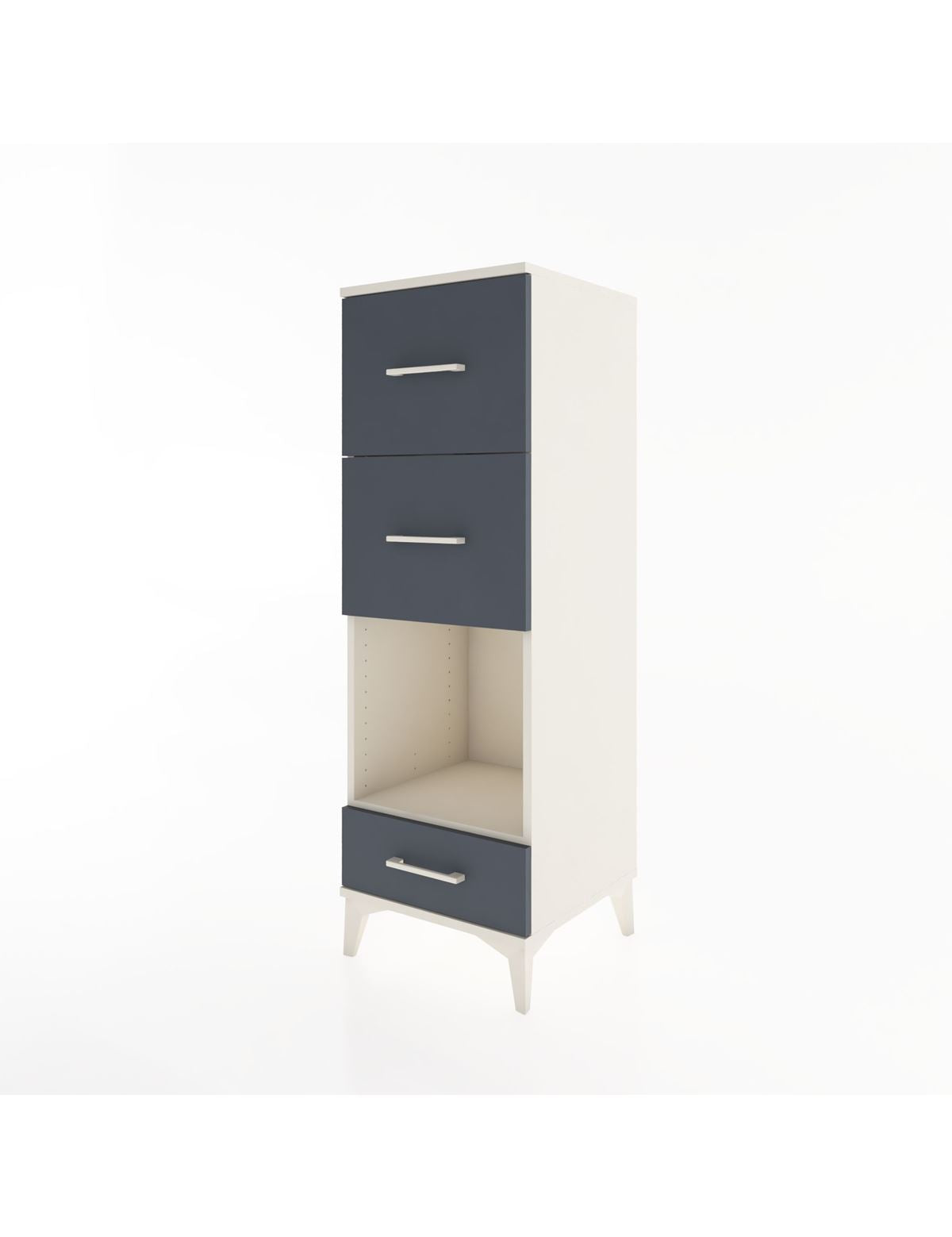 Hyperion Dolap Tek Raflı 3 Çekmeceli 44x44x134 - S49M038V2B