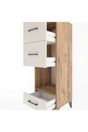 Hyperion Dolap Tek Raflı 3 Çekmeceli 44x44x134 Çam-Aytaşı