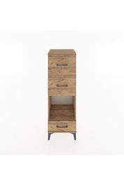 Hyperion Dolap Tek Raflı 3 Çekmeceli 44x44x134 Çam-Çam