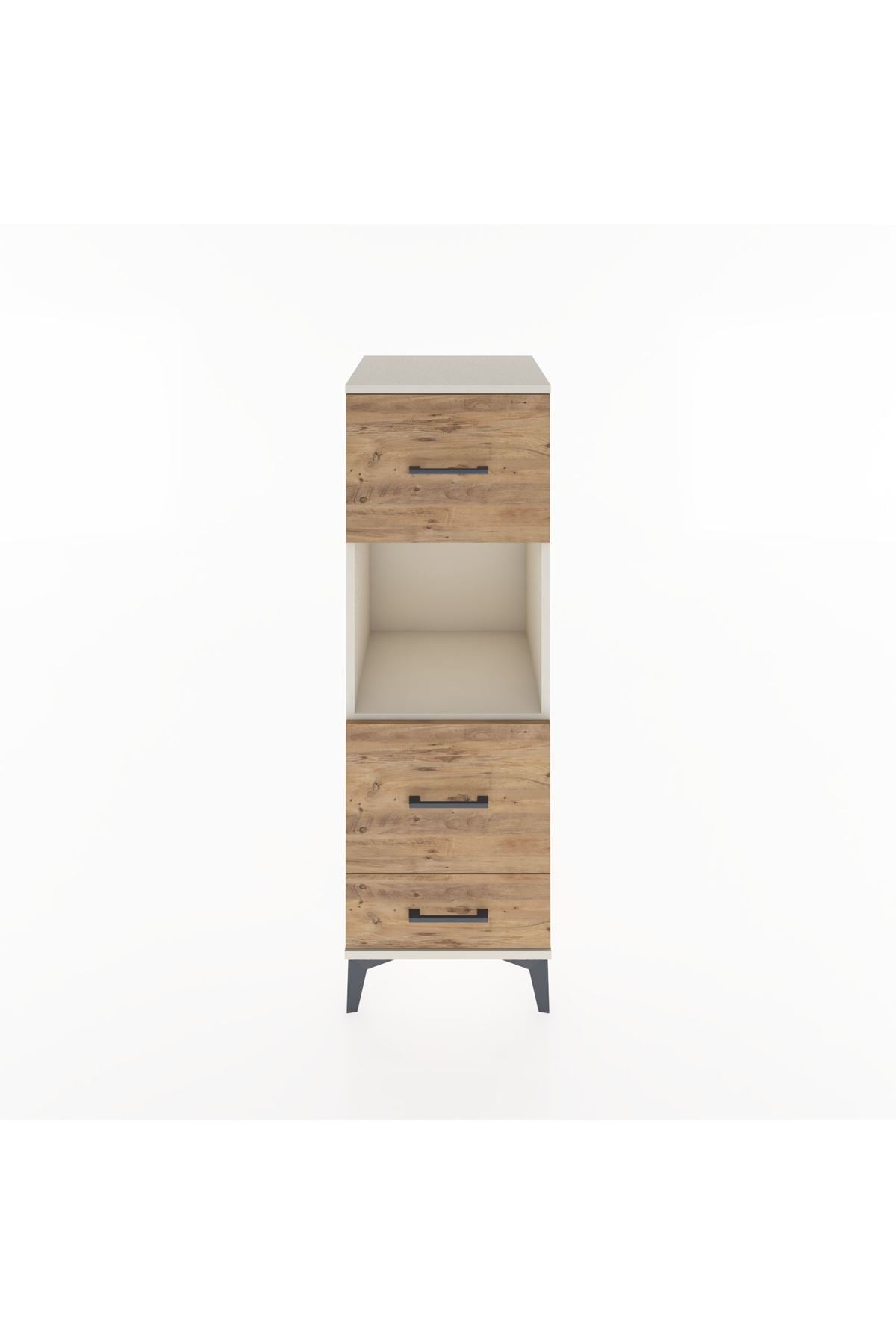 Hyperion Dolap Tek Raflı 3 Çekmeceli 44x44x134 Aytaşı-Çam