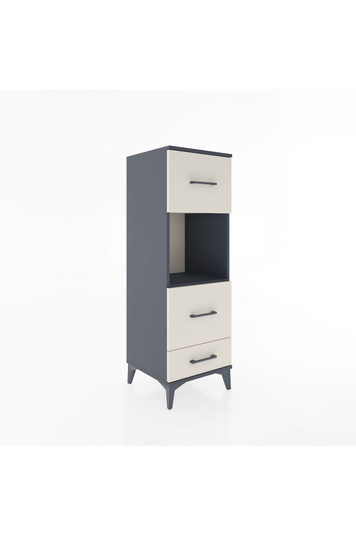 Hyperion Dolap Tek Raflı 3 Çekmeceli 44x44x134 - S49M039V4B
