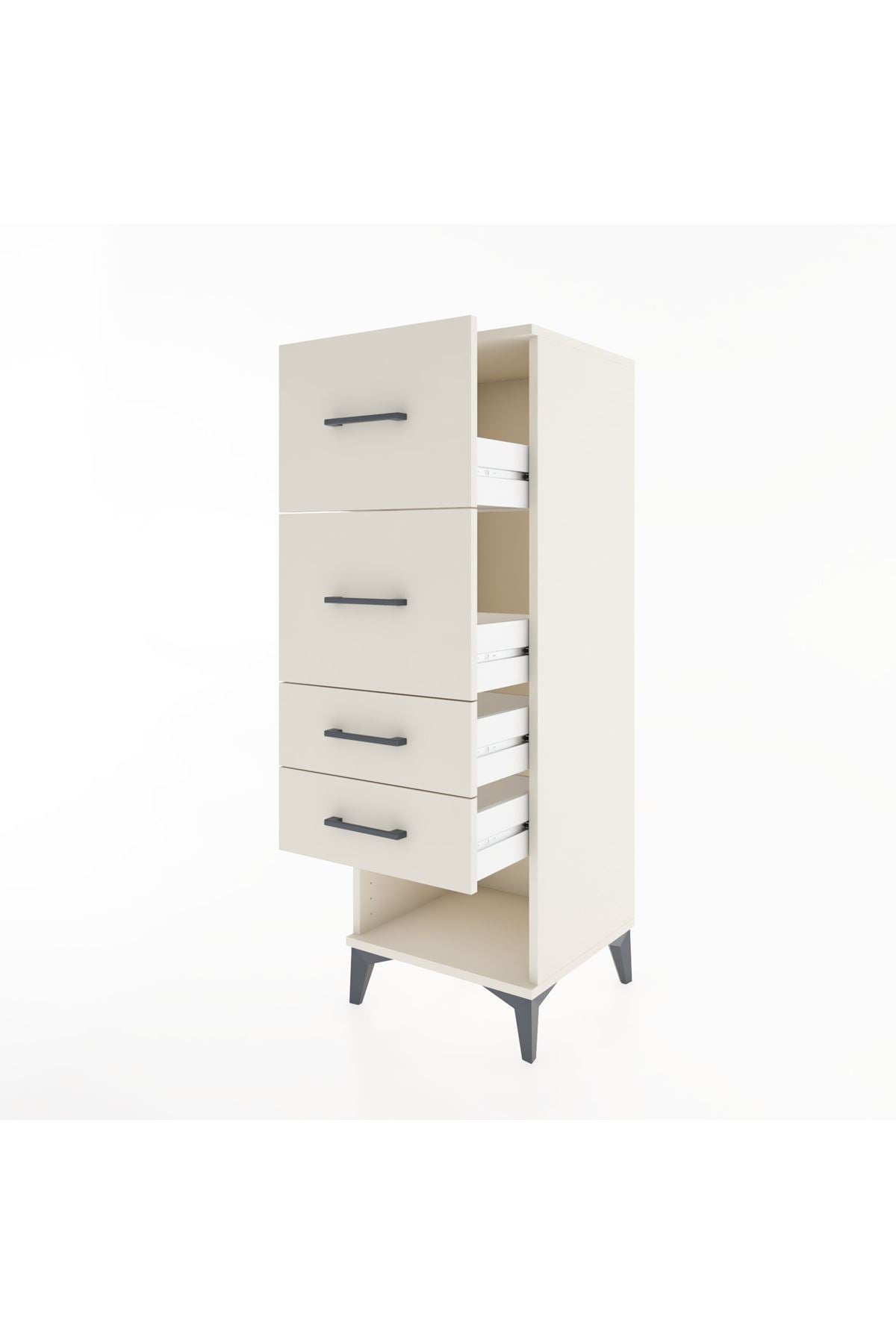 Hyperion Dolap 4 Çekmeceli 44x44x134 Aytaşı-Aytaşı