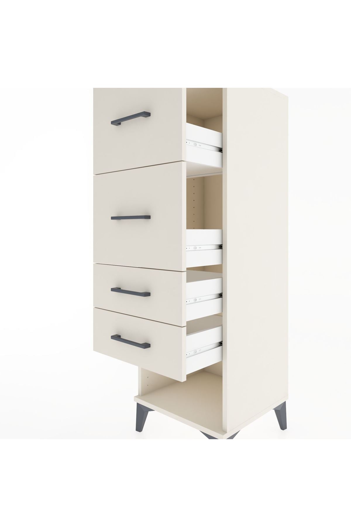Hyperion Dolap 4 Çekmeceli 44x44x134 Aytaşı-Aytaşı