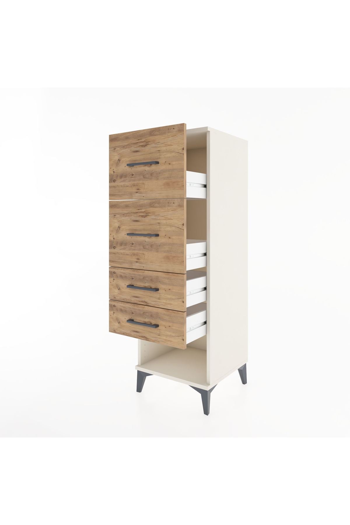 Hyperion Dolap 4 Çekmeceli 44x44x134 Aytaşı-Çam