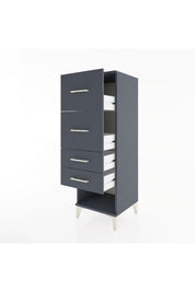 Hyperion Dolap 4 Çekmeceli 44x44x134 Antrasit-Antrasit