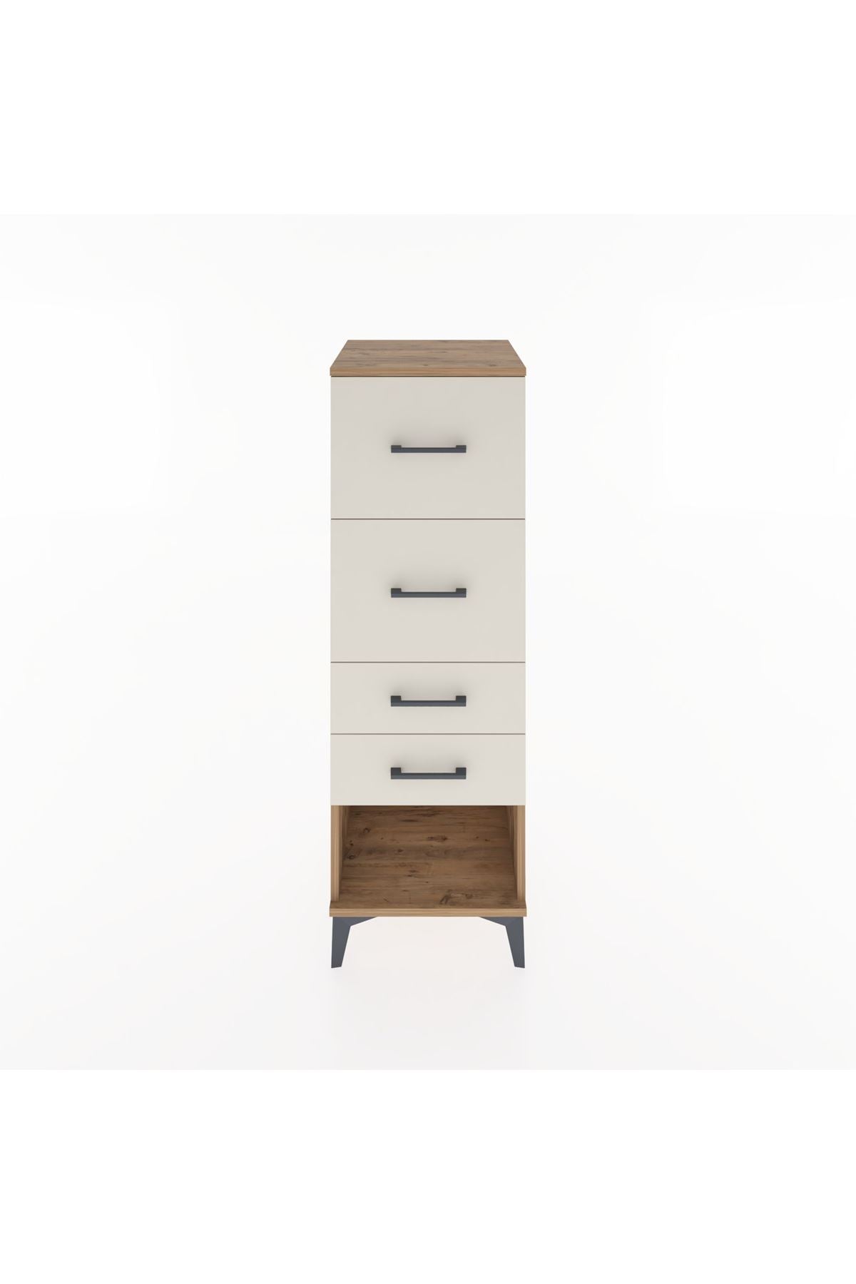Hyperion Dolap 4 Çekmeceli 44x44x134 Çam-Aytaşı