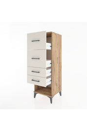 Hyperion Dolap 4 Çekmeceli 44x44x134 Çam-Aytaşı