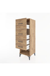 Hyperion Dolap 4 Çekmeceli 44x44x134 Çam-Çam