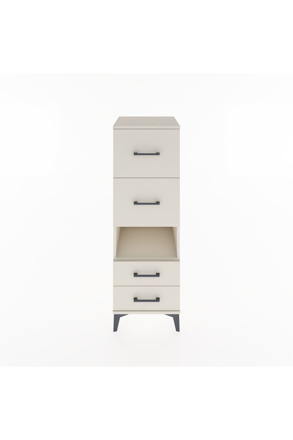 Hyperion Dolap Tek Raflı 4 Çekmeceli 44x44x134 Aytaşı-Aytaşı