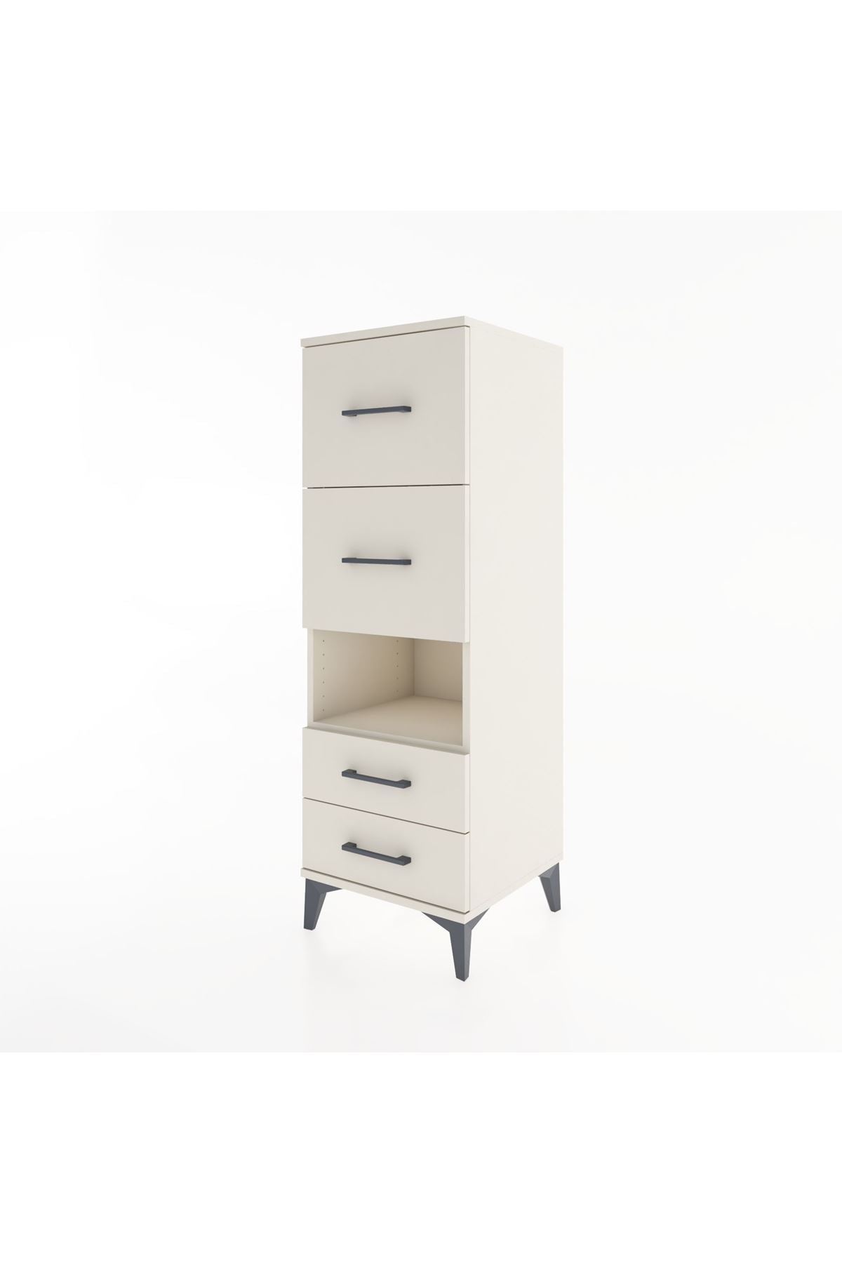 Hyperion Dolap Tek Raflı 4 Çekmeceli 44x44x134 Aytaşı-Aytaşı