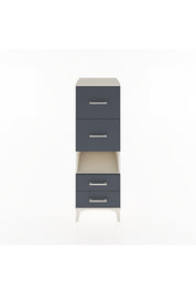 Hyperion Dolap Tek Raflı 4 Çekmeceli 44x44x134 Aytaşı-Antrasit