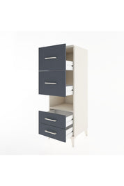 Hyperion Dolap Tek Raflı 4 Çekmeceli 44x44x134 Aytaşı-Antrasit