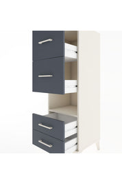 Hyperion Dolap Tek Raflı 4 Çekmeceli 44x44x134 Aytaşı-Antrasit