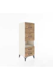 Hyperion Dolap Tek Raflı 4 Çekmeceli 44x44x134 Aytaşı-Çam