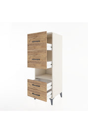 Hyperion Dolap Tek Raflı 4 Çekmeceli 44x44x134 Aytaşı-Çam