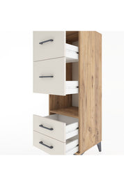 Hyperion Dolap Tek Raflı 4 Çekmeceli 44x44x134 Çam-Aytaşı