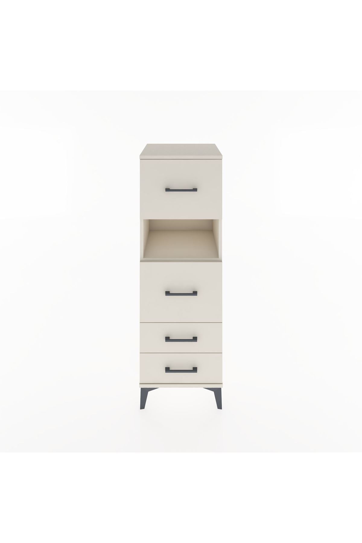 Hyperion Dolap Tek Raflı 4 Çekmeceli 44x44x134 Aytaşı-Aytaşı