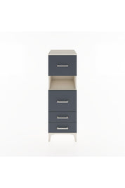 Hyperion Dolap Tek Raflı 4 Çekmeceli 44x44x134 Aytaşı-Antrasit