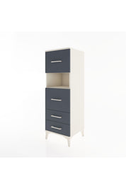 Hyperion Dolap Tek Raflı 4 Çekmeceli 44x44x134 Aytaşı-Antrasit