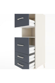 Hyperion Dolap Tek Raflı 4 Çekmeceli 44x44x134 Aytaşı-Antrasit