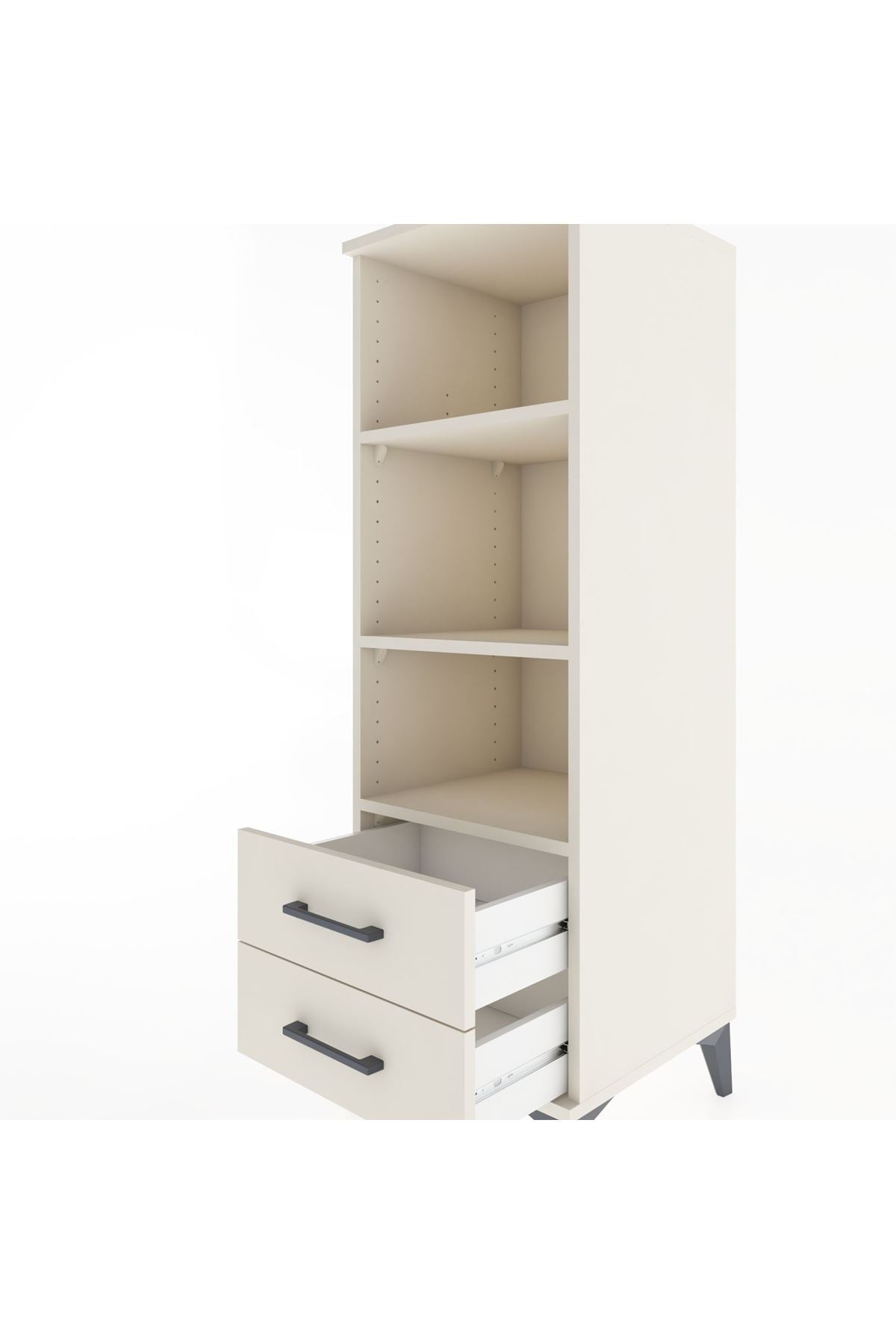 Hyperion Dolap 3 Raflı 2 Çekmeceli 44x44x134 Aytaşı-Aytaşı