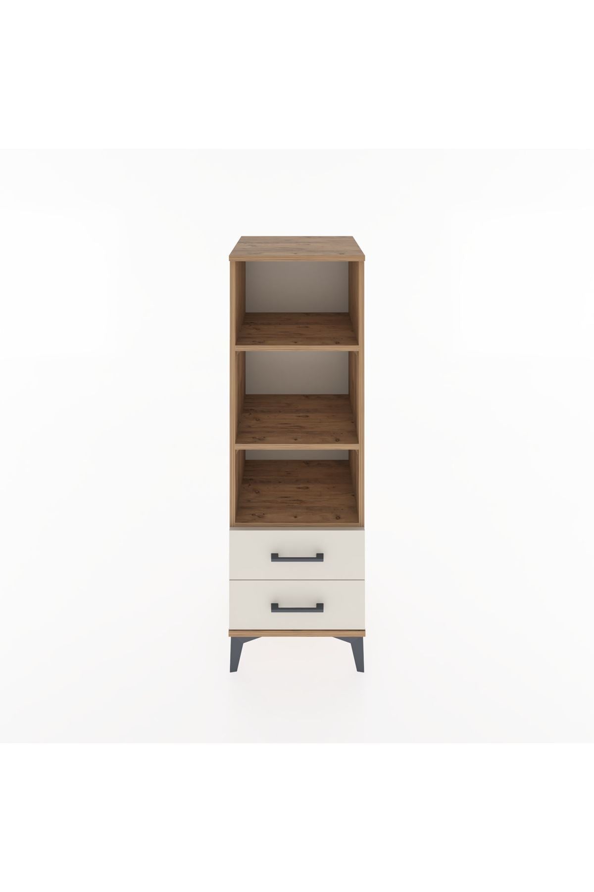 Hyperion Dolap 3 Raflı 2 Çekmeceli 44x44x134 Çam-Aytaşı