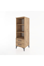 Hyperion Dolap 3 Raflı 2 Çekmeceli 44x44x134 Çam-Çam