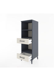 Hyperion Dolap 3 Raflı 2 Çekmeceli 44x44x134 Antrasit-Aytaşı