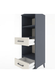 Hyperion Dolap 3 Raflı 2 Çekmeceli 44x44x134 Antrasit-Aytaşı