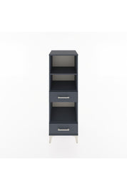 Hyperion Dolap 3 Raflı 2 Çekmeceli 44x44x134 Antrasit-Antrasit