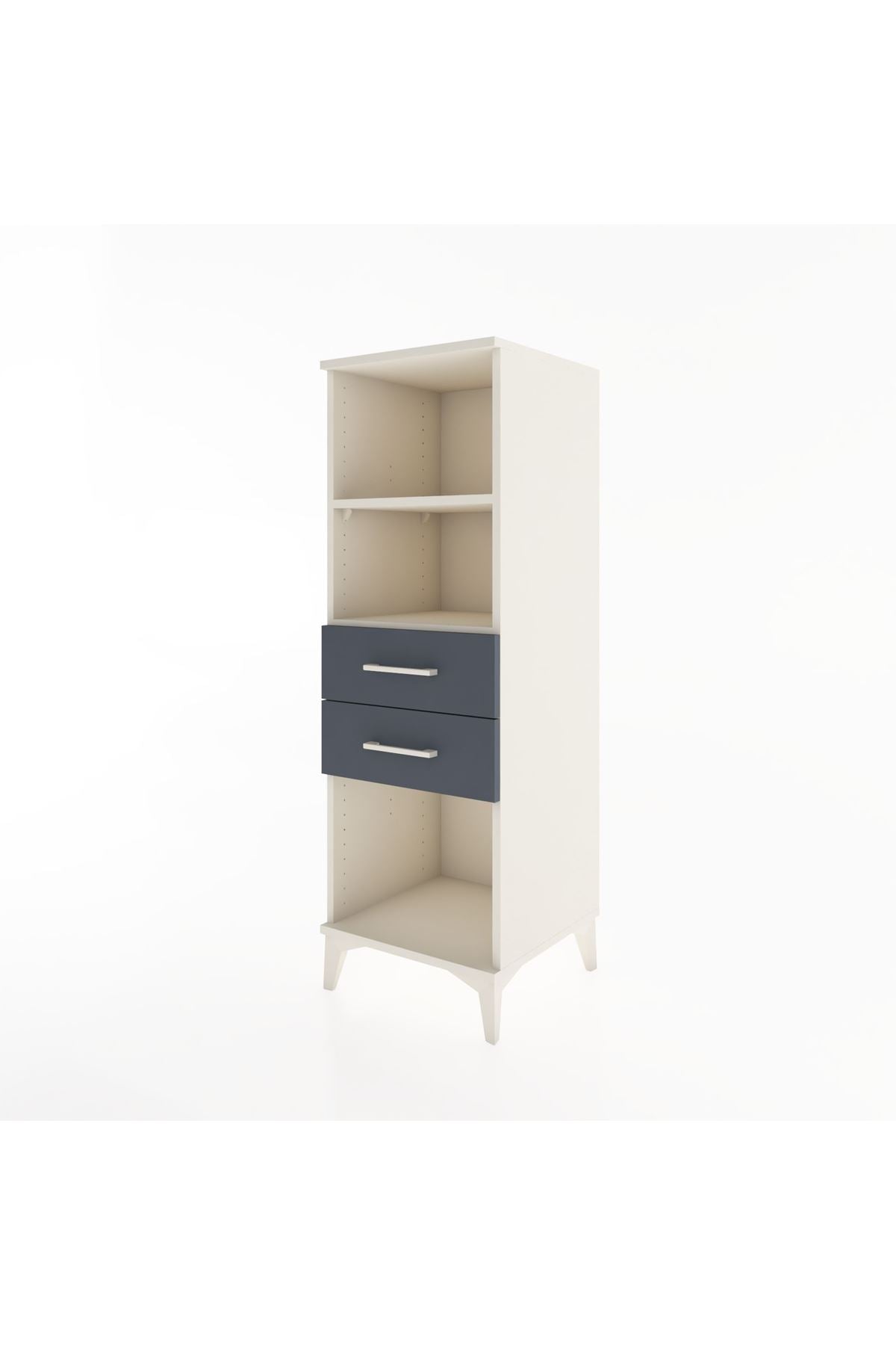 Hyperion Dolap 2 Raflı 2 Çekmeceli 44x44x134 Aytaşı-Antrasit