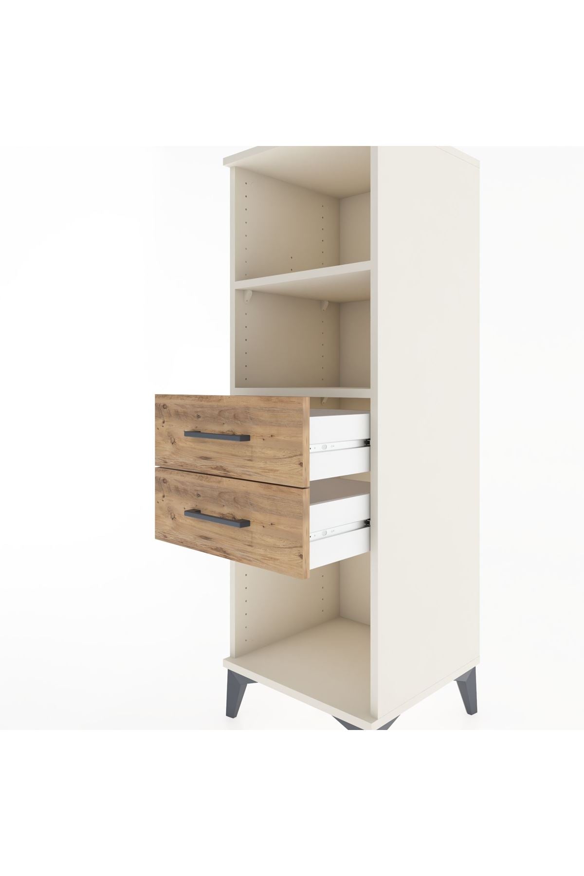 Hyperion Dolap 2 Raflı 2 Çekmeceli 44x44x134 Aytaşı-Çam