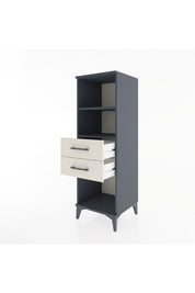 Hyperion Dolap 2 Raflı 2 Çekmeceli 44x44x134 Antrasit-Aytaşı