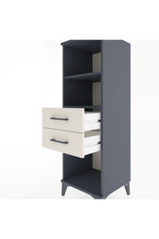 Hyperion Dolap 2 Raflı 2 Çekmeceli 44x44x134 Antrasit-Aytaşı