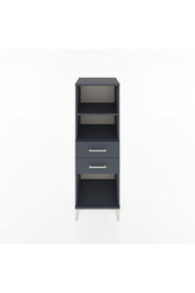 Hyperion Dolap 2 Raflı 2 Çekmeceli 44x44x134 Antrasit-Antrasit