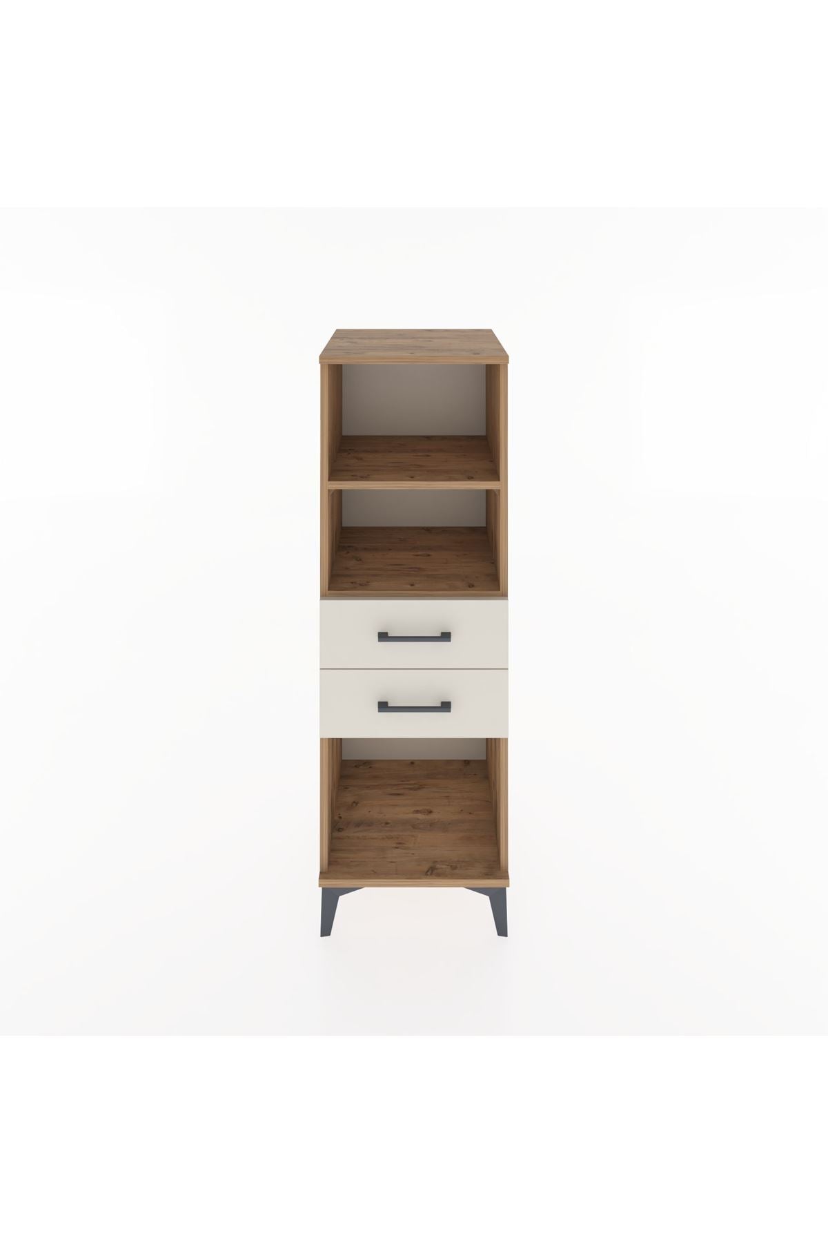 Hyperion Dolap 2 Raflı 2 Çekmeceli 44x44x134 Çam-Aytaşı