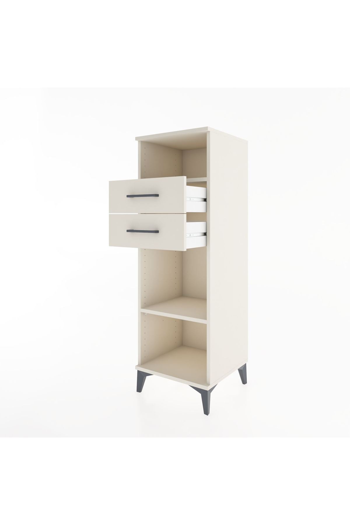 Hyperion Dolap 2 Raflı 2 Çekmeceli 44x44x134 Aytaşı-Aytaşı