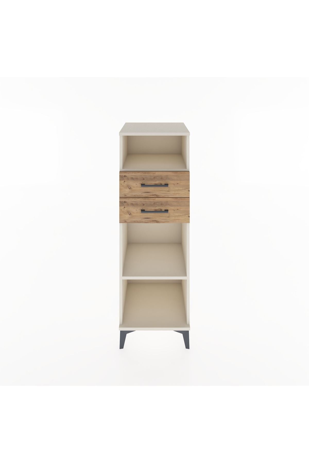 Hyperion Dolap 2 Raflı 2 Çekmeceli 44x44x134 Aytaşı-Çam