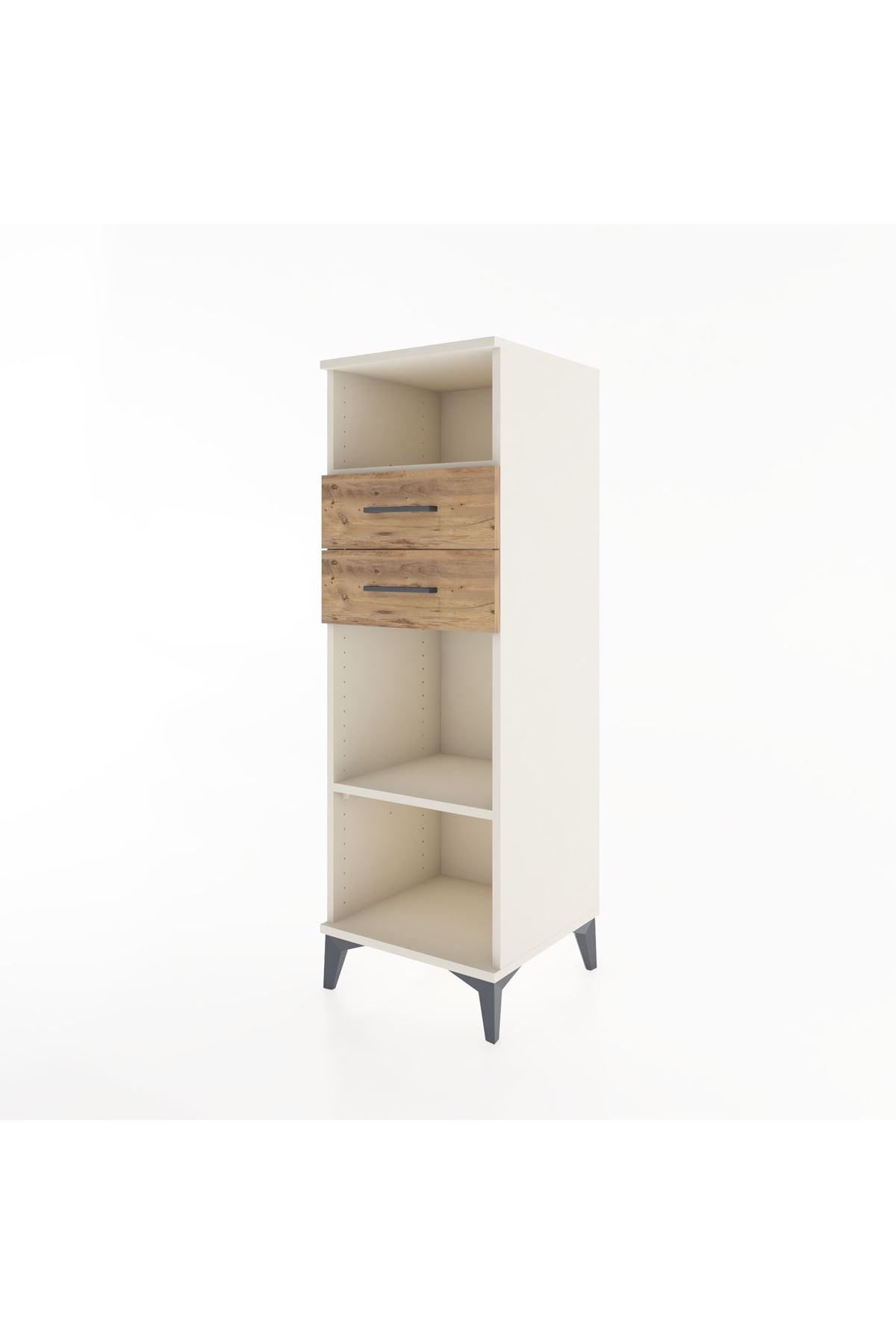 Hyperion Dolap 2 Raflı 2 Çekmeceli 44x44x134 Aytaşı-Çam