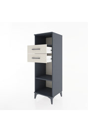 Hyperion Dolap 2 Raflı 2 Çekmeceli 44x44x134 Antrasit-Aytaşı