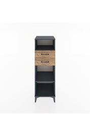 Hyperion Dolap 2 Raflı 2 Çekmeceli 44x44x134 Antrasit-Çam
