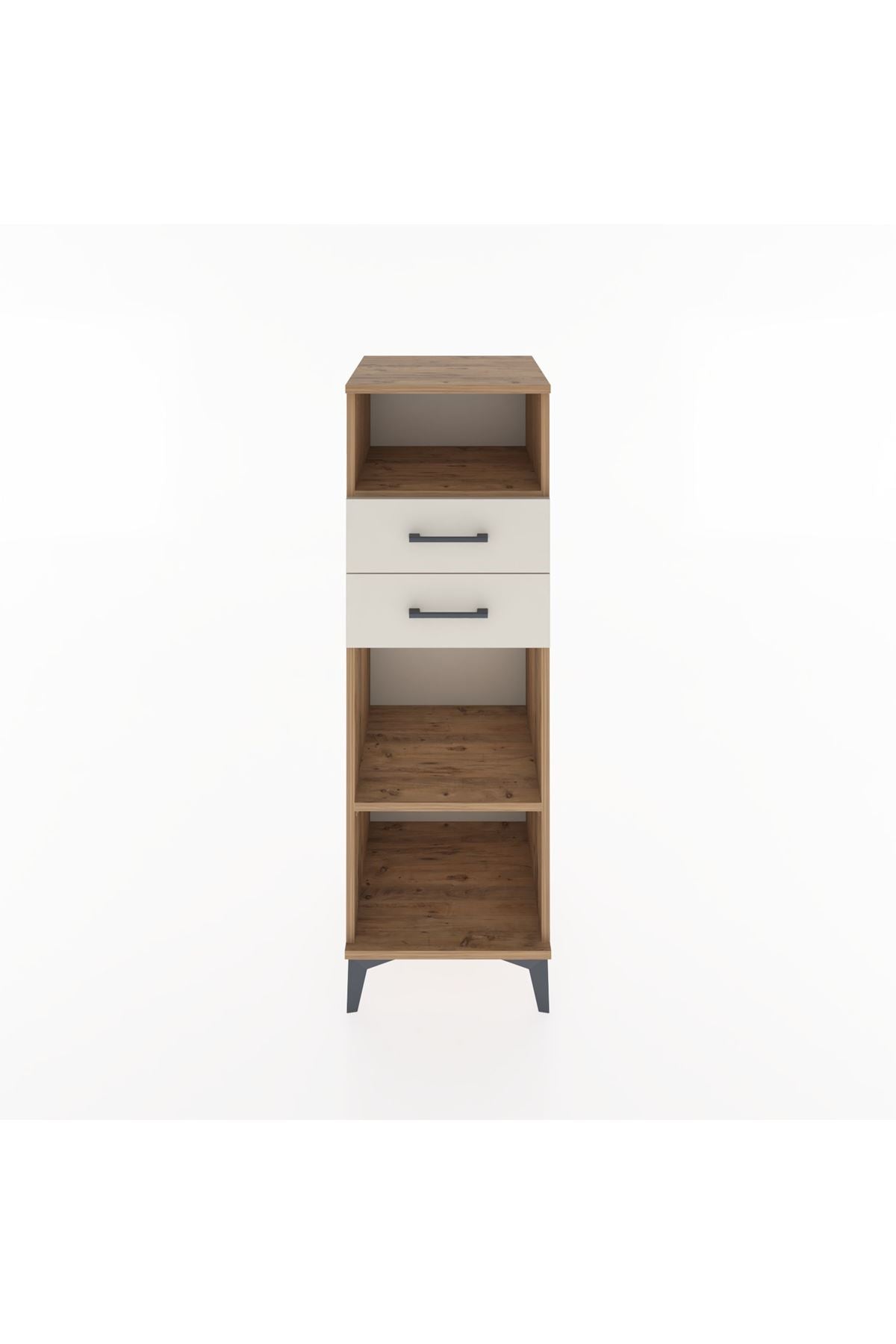 Hyperion Dolap 2 Raflı 2 Çekmeceli 44x44x134 Çam-Aytaşı