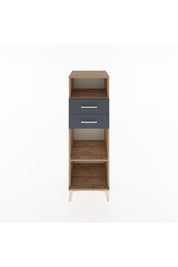 Hyperion Dolap 2 Raflı 2 Çekmeceli 44x44x134 Çam-Antrasit