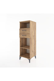Hyperion Dolap 2 Raflı 2 Çekmeceli 44x44x134 Çam-Çam