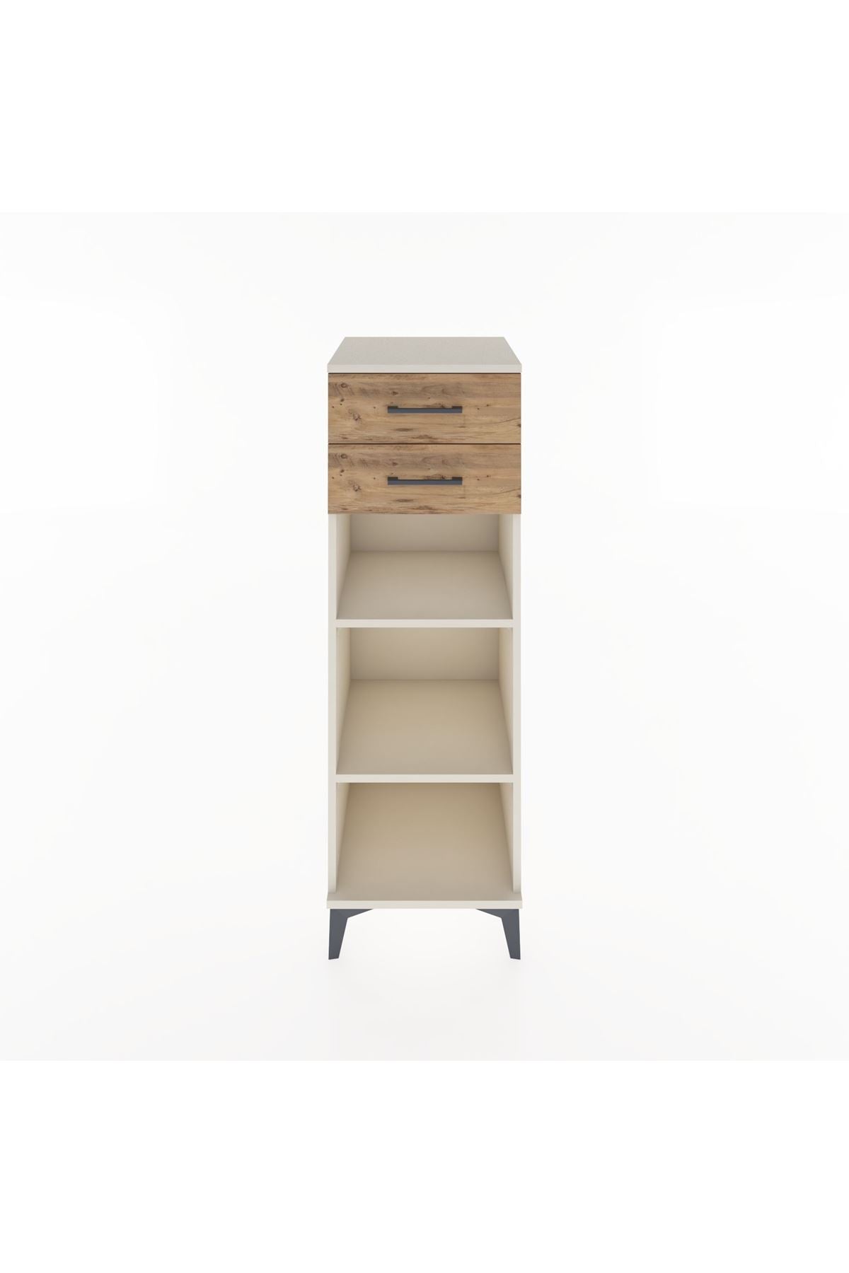 Hyperion Dolap 2 Raflı 2 Çekmeceli 44x44x134 Aytaşı-Çam