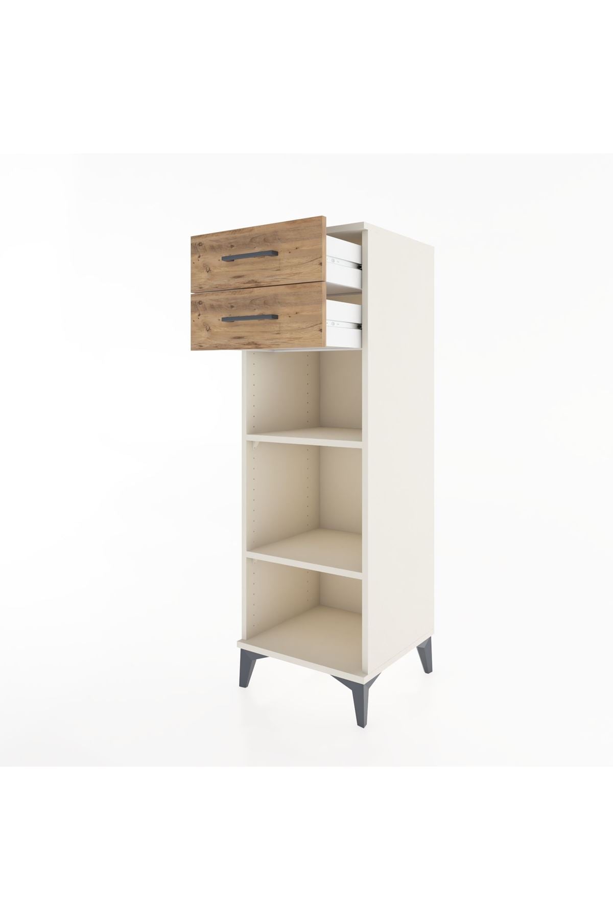 Hyperion Dolap 2 Raflı 2 Çekmeceli 44x44x134 Aytaşı-Çam